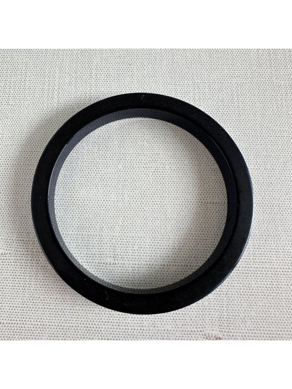 Black Bakelite Stacking Bangle Bracelet Vintage